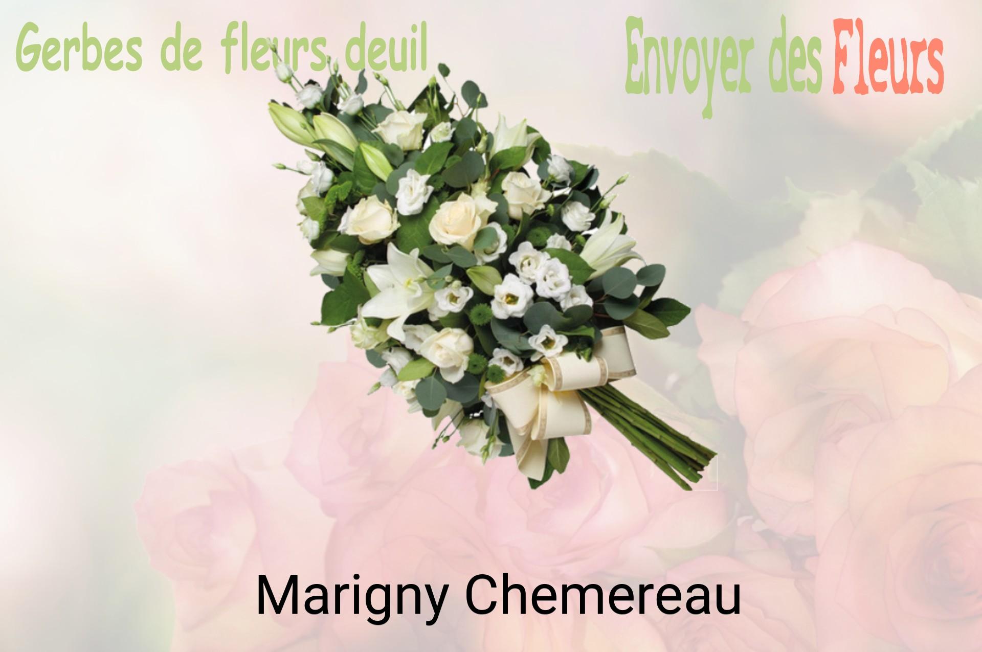 Gerbe de fleurs de deuil livrée à Marigny-Chemereau